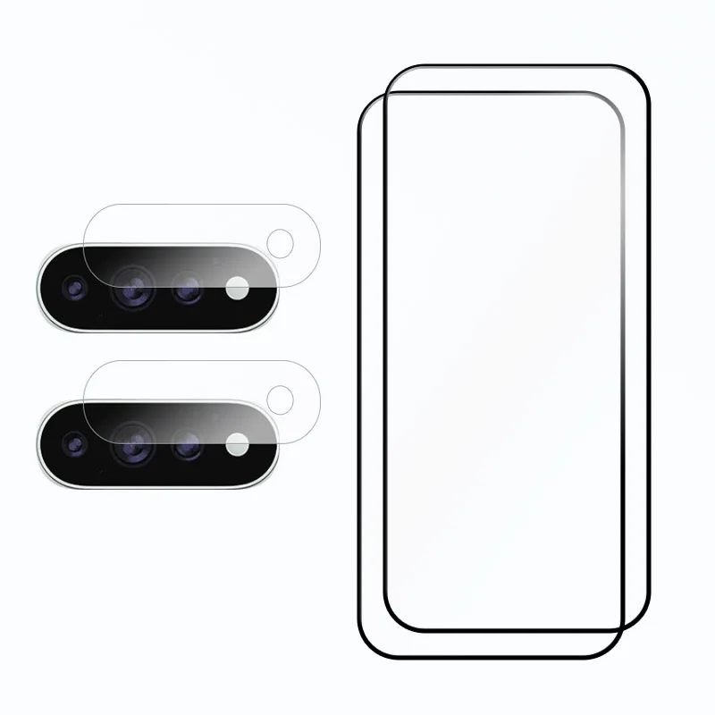 Enhanced Shockproof Front Glass & Soft Fiber Camera Film - 9H Screen Protection