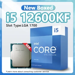 Core i5-12600KF Boxed CPU 2.8GHz L3=20MB 125W 6+4 Cores 16 Thread 7nm for New 12thGeneration Processor Socket LGA1700 i5 12600KF