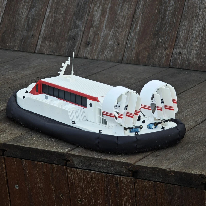 RC Amphibious Hovercraft Model Remote Control Wind-powered Boat Model Jet Boat Toy Gift DIY Simulation Ship Model 3