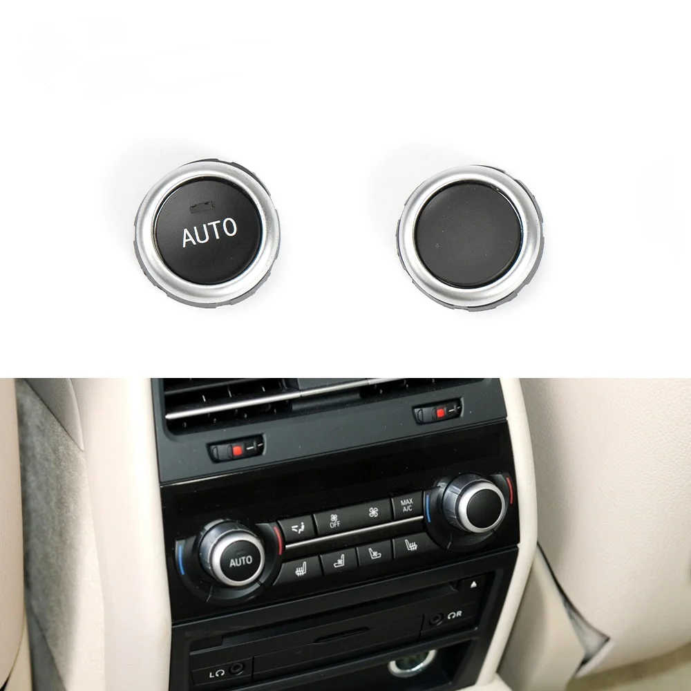 Air Conditioning Hole Cover Car Rear Air Conditioner A/C Rotation Climate Control Knob Button Cover Replacement BMW F15 F16 X5 X6 2014-Accessories