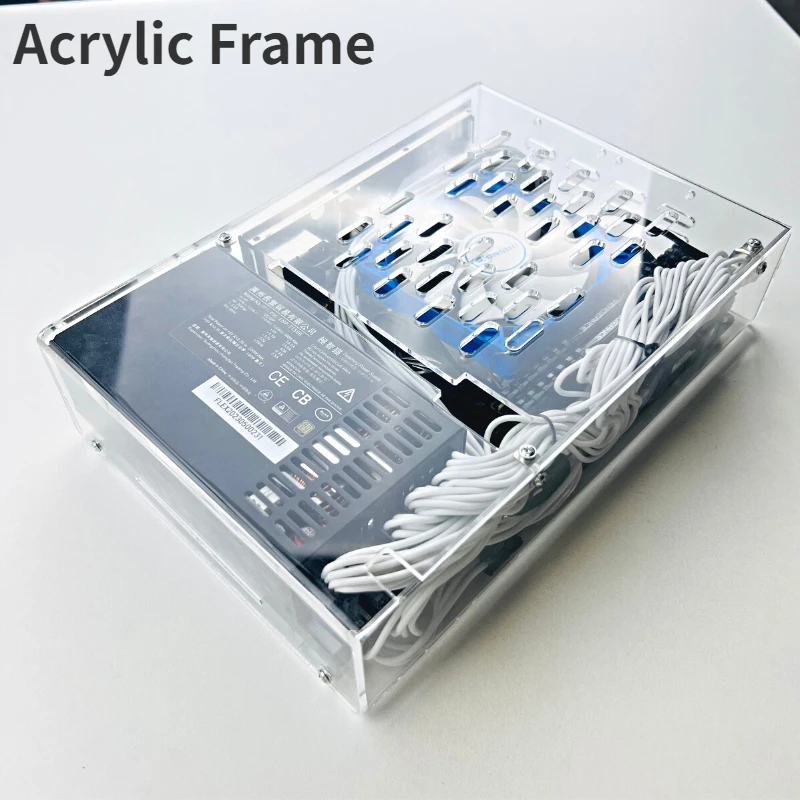 Quadro Acrílico Portátil para Computador Itx Mini pc Chassis 3l Display Externo Host Kit Htpc Air Case Suporte Faça Você Mesmo Bare Base de Suporte