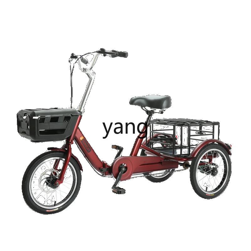 

Yjq Folding Tri-Wheel Bike Pedal Elderly Scooter Human Household Small Adult Mini Lightweight