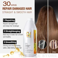 PURC 1000ml kératine cheveux lissage traitement lissant pour cheveux bouclés crépus soins produits de kératine brésilienne professionnel 3