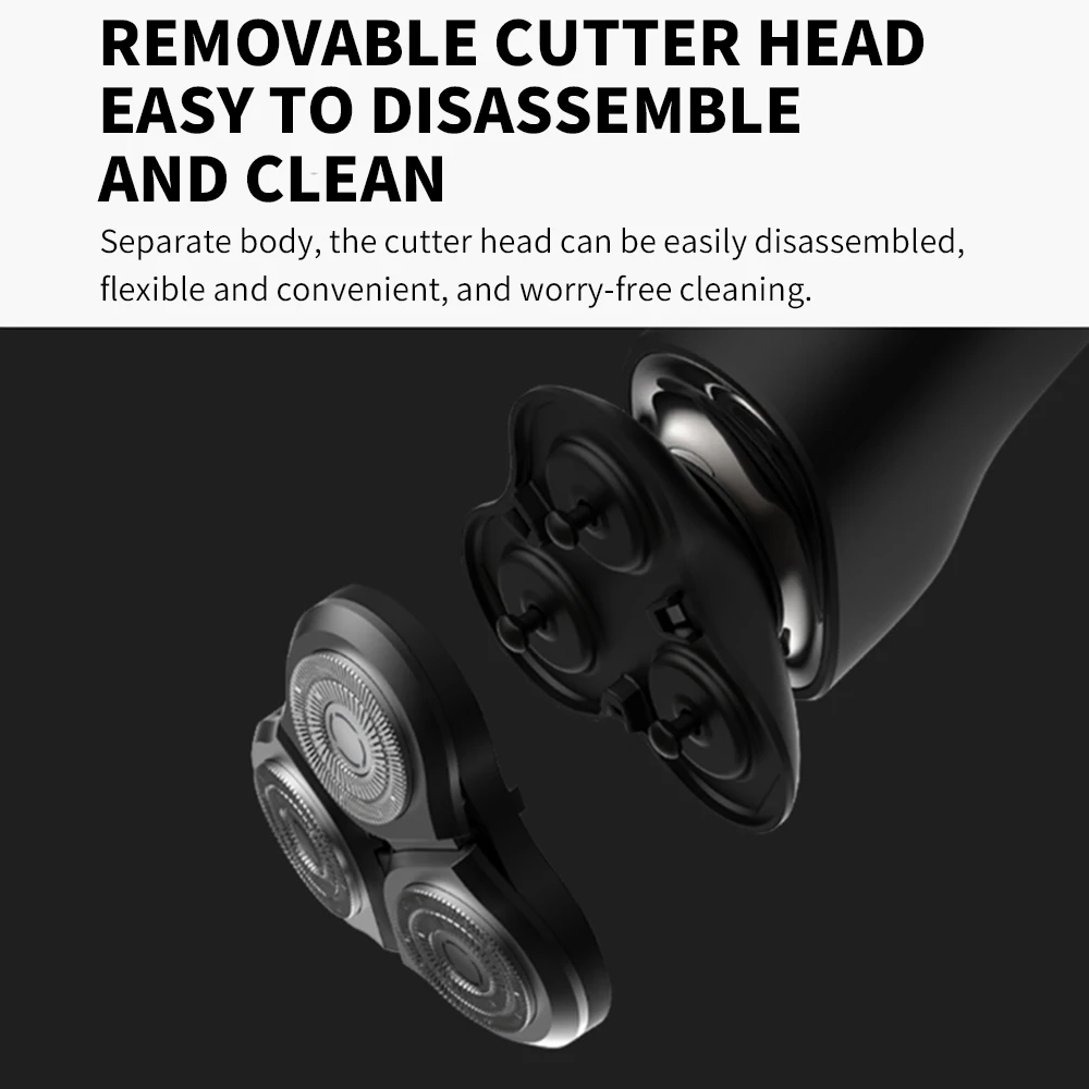 XIAOMI MIJIA S500 Electric Shaver - WetDry Triple Blade Mens Razor