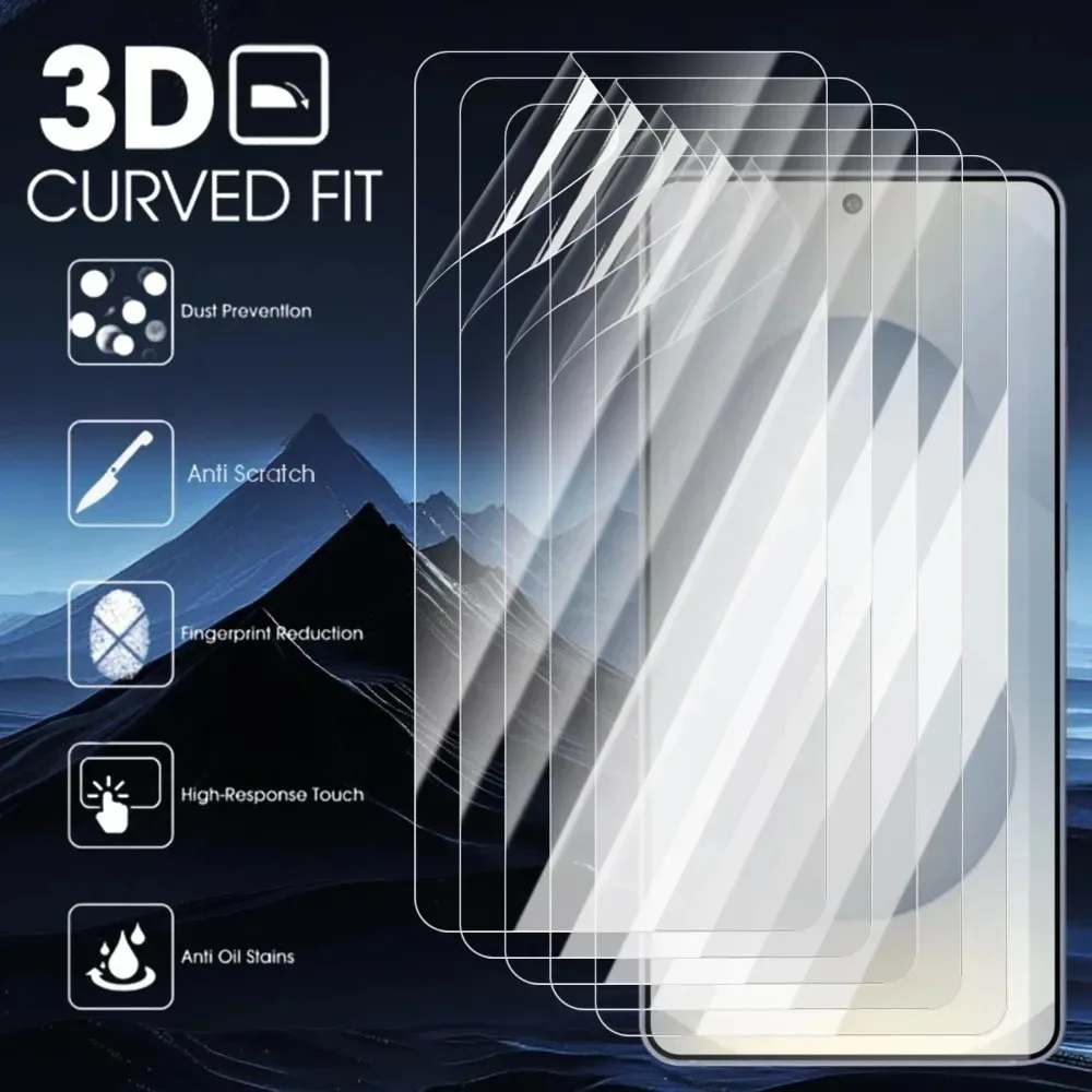 Premium 4-Pack Hydrogel Screen Protectors - Ultra-Clear, Soft Protection Film