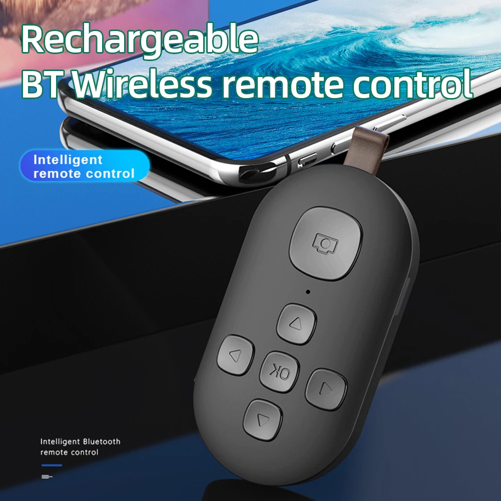 Wireless Bluetooth 5.0 Remote Controller Fingertip Video Controller Selfie Shutter Release for IOS/Android Phone camera remote shutter button camera remote shutter release