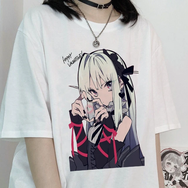 Darling In The Franxx Anime Zero Two Kawaii Cartoon Print Top Harajuku T  Shirt - T-shirts - AliExpress