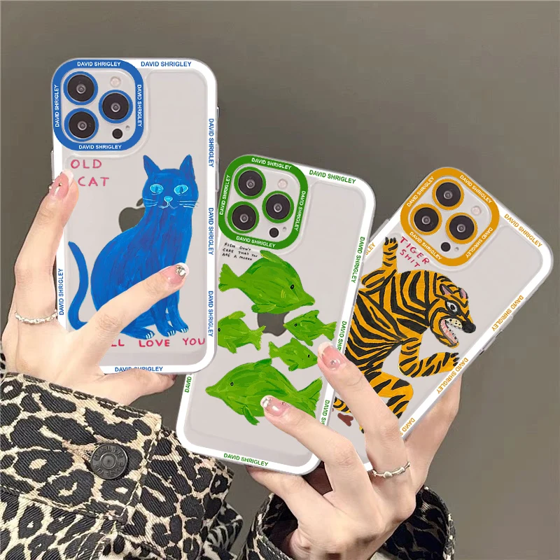 Custodia Per Telefono David Shrigley Visual Arts Per Redmi 7 8 9 A Per Redmi Note 5 7 8 9 10 11 Pro Max 4G 5G Funfas