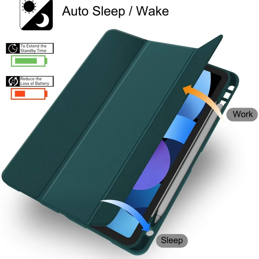 Smart Tablet Case with Pencil Holder