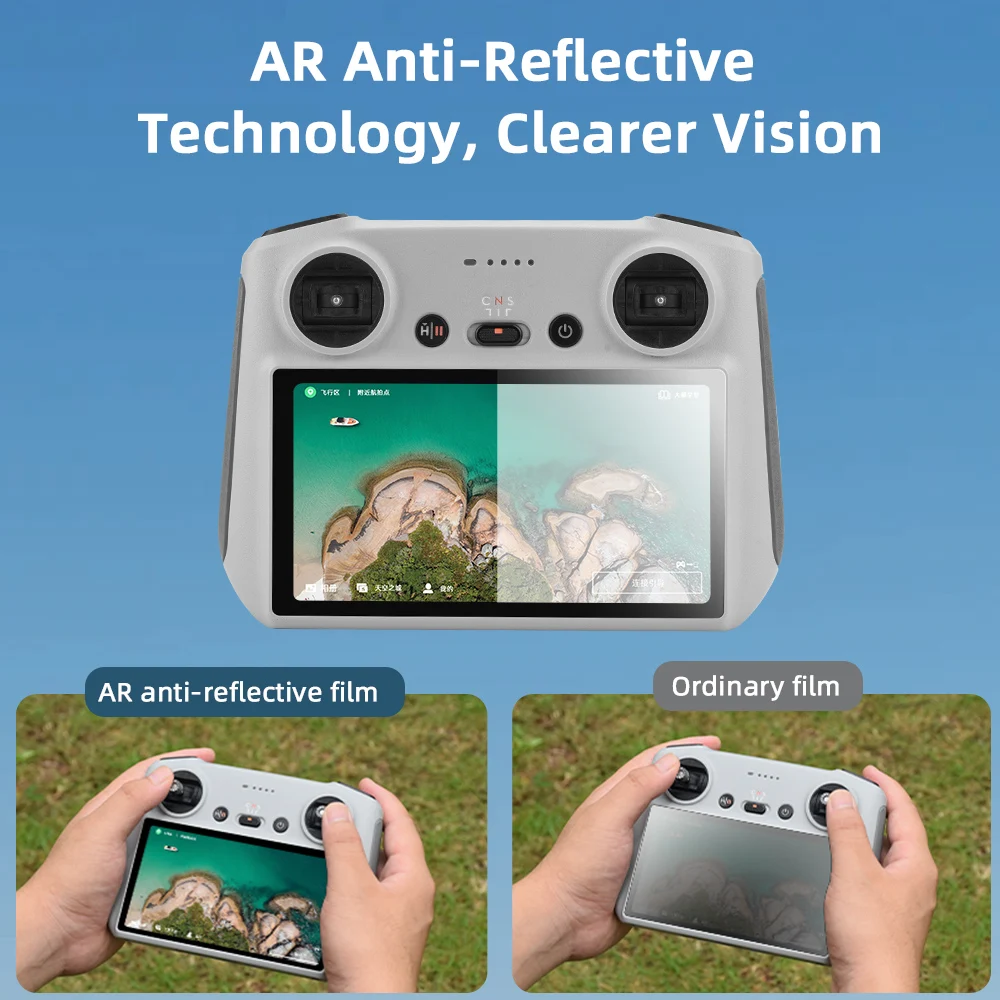 Screen Protector Protective Film Anti-glare Film For DJI Air 3/Mini 3/4 Pro RC2 Remote Control HD Glass Screen Protector Hardness Anti-Scratch Screen Film