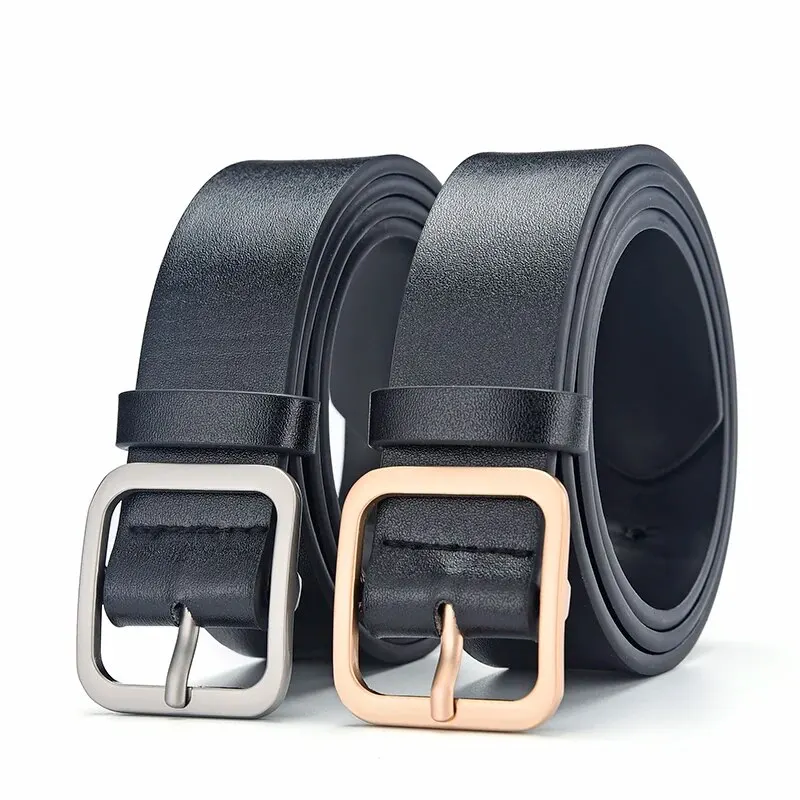 102cm 1pc Thin Vintage Buckle PU Leather Belt