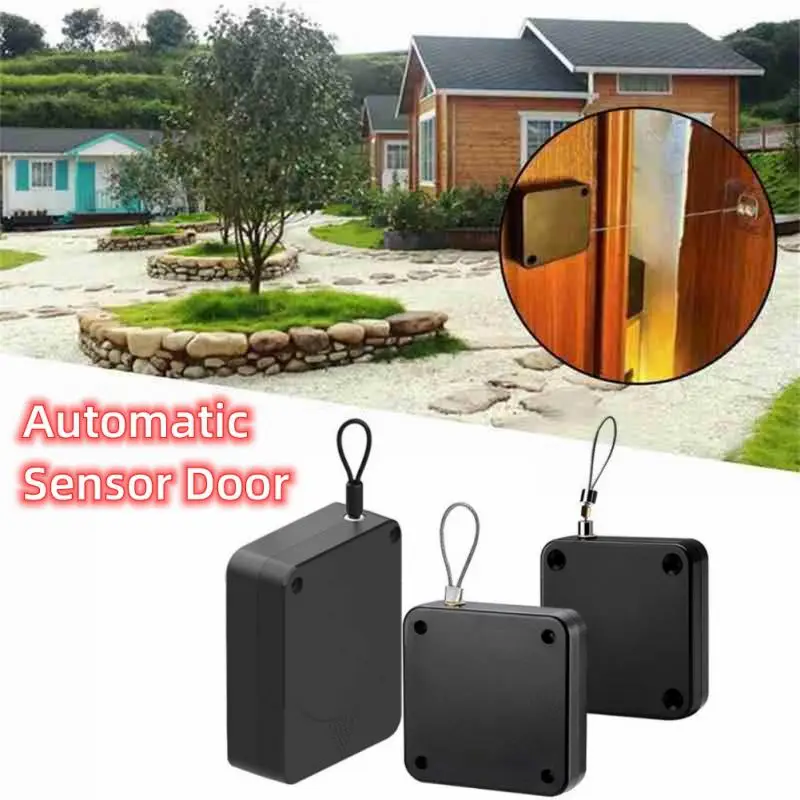 Door Closer Automatic Door Closer Punch-free Automatically Close For Sliding Door Glass Sensor Closer 800-1200G Tension Closing Device