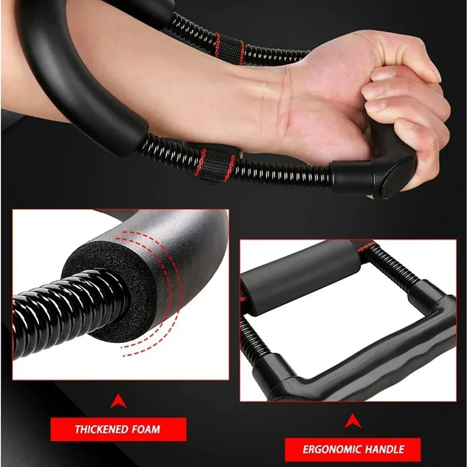 Power Wrists And Strength Exerciser Forearm Strengthener Adjustable Hand Grips Home Gym Fitness Workout Arm Training Equipment