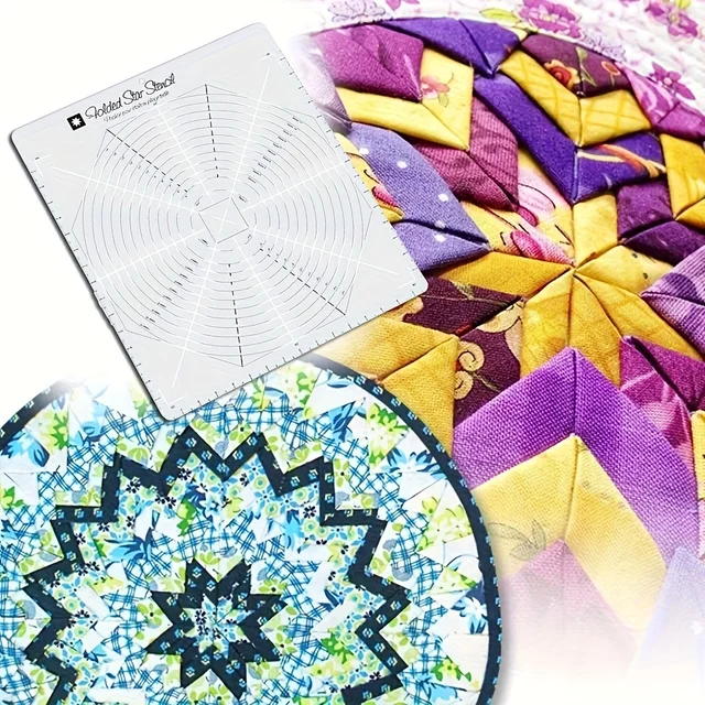 4-Piece Hexagon Quilting Template Set - Acrylic Rulers With 1/4" Seam Allowance (1", 2", 3", 5" Sizes) - View #5