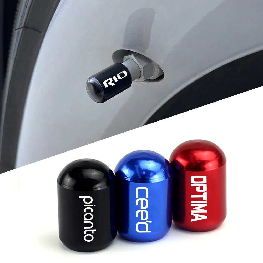 4PcsCarTireValveCapsCoverAutomobileTyreAccessoriesForKiaRio