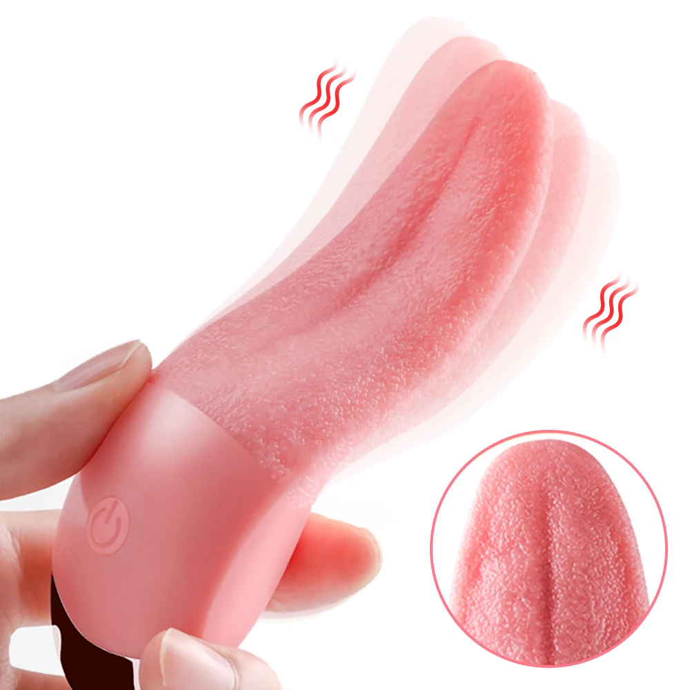 Realistischer Zungenvibrator Zur Klitorisstimulation_voghion.com