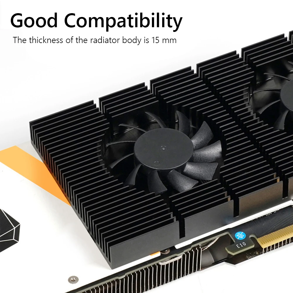 GPU Backplane Radiator Graphics Card Backplate Memory Cooler Heatsink Cooling Fan Panel DIY Gamer Cooler for RTX 3090 3080 3070