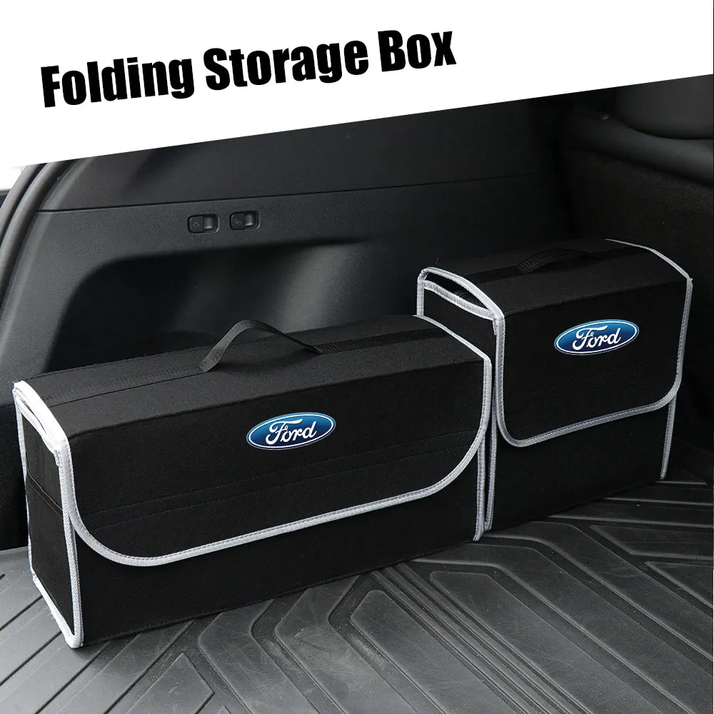 Car Folding Storage Box Trunk Organizer Box Storage Bag Accessory For Ford Mondeo STRACING Fiesta mk6 5 mk8 mk4 mk7 F150 Ranger,car trunk storage