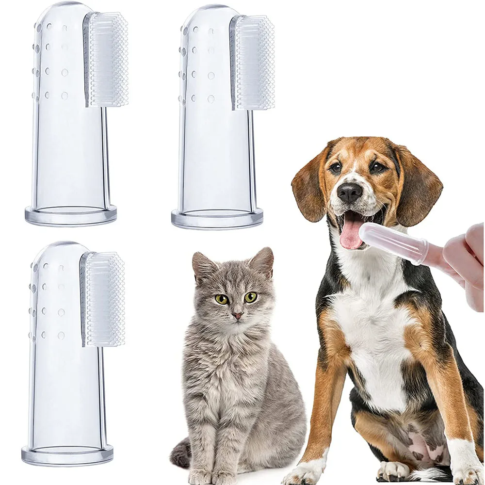 Title 1, Pet Finger Toothbrush for Dogs & Cats Extra Sof...