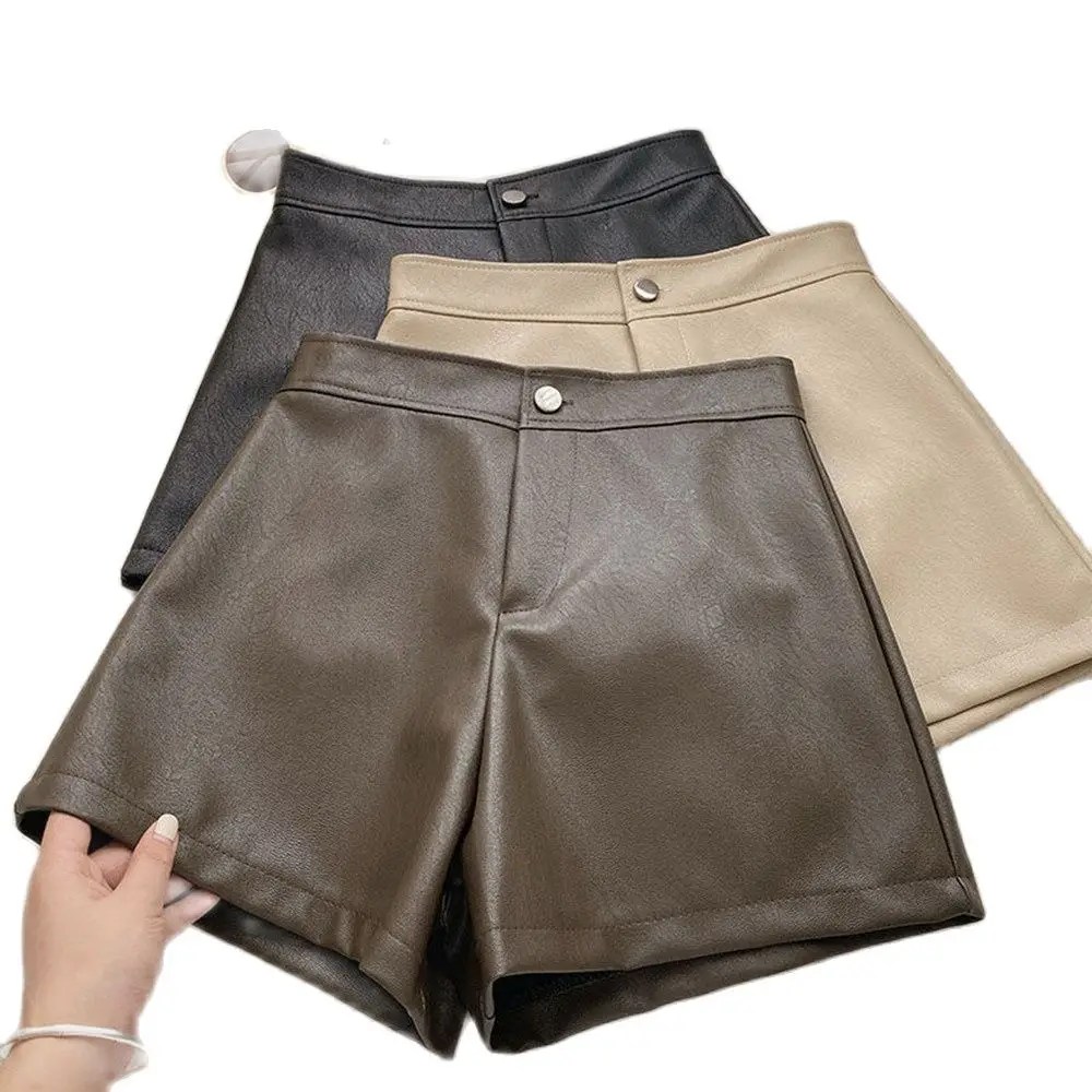 

Women's Pu Leather Sexy High Waist Slim Bodycon Shorts Nightclub