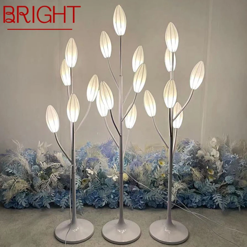 

BRIGHT Modern White lily Wedding Lights Festive AtmosphereLED Light for Party Stage Road Lead Background Decoration