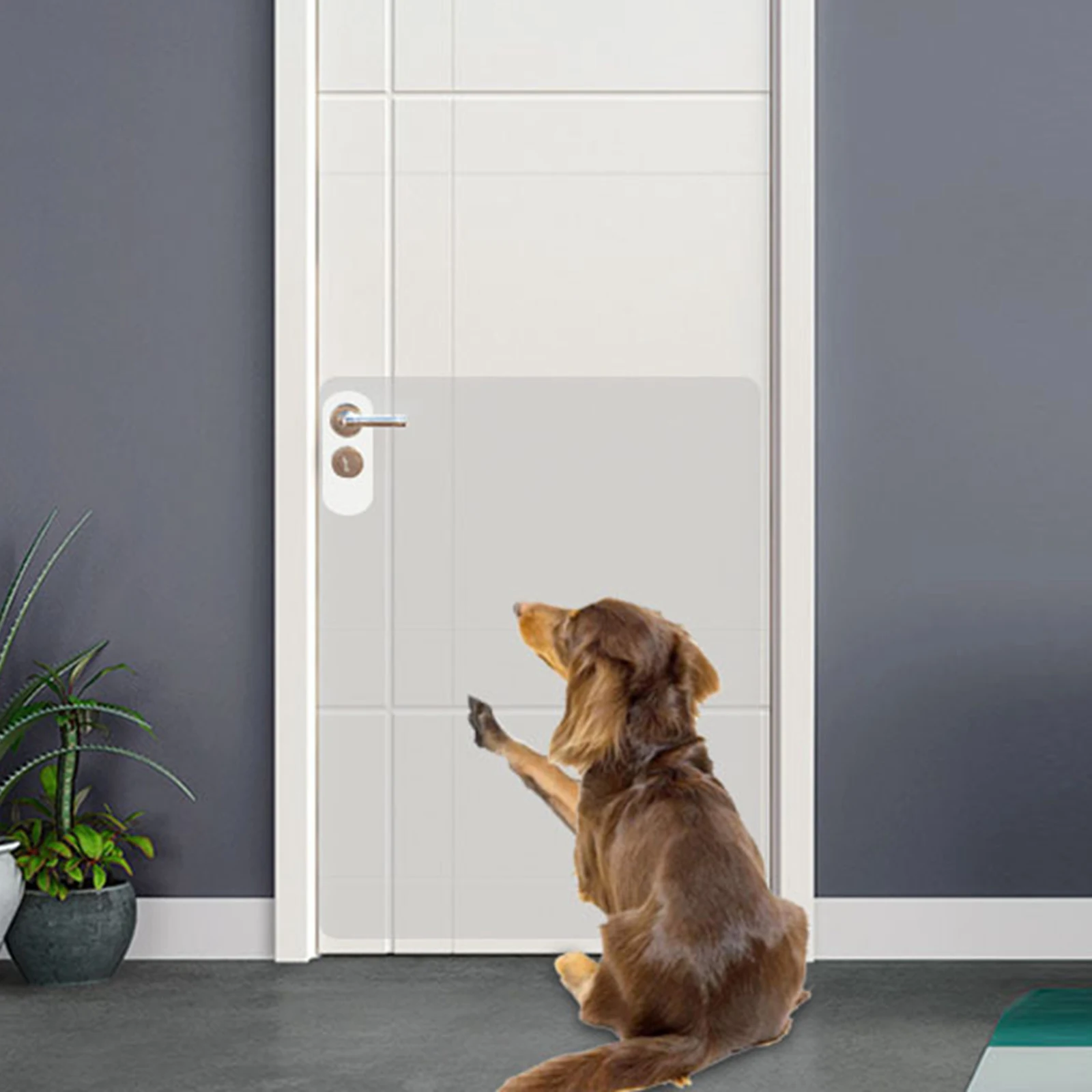 2Pieces Dog Scratch Door Protector Anti Scratch Pad Pet Door Film Couch Sofa Wall Protector Film