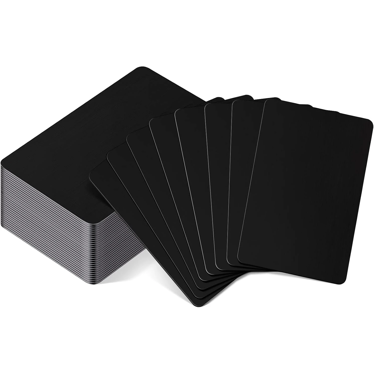 100/빈 금속 명함 두께 0.21mm 레이저 조각 카드 하우스 오피스 고객 DIY 선물 플레이트 초대 카드