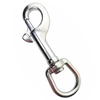 316 Stainless Steel Swivel Eye Bolt Snap Hook Scuba Snorkeling Key Chain 1