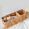 Handmade Woven Three Compartment Storage Basket Desktop Storage Basket Storage Basket Gourd Grass Rattan Woven Storage Basket 1
