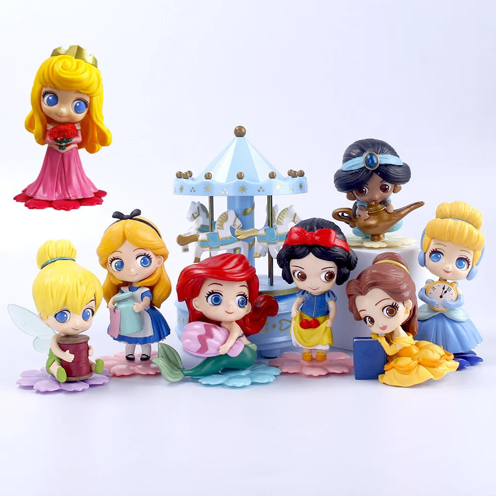 Anime Disney Princess Cute Snow White Cinderella Ariel Jasmine