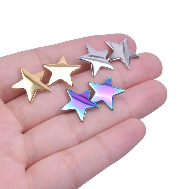 Five-Pointed Star Stainless Steel Earrings 2