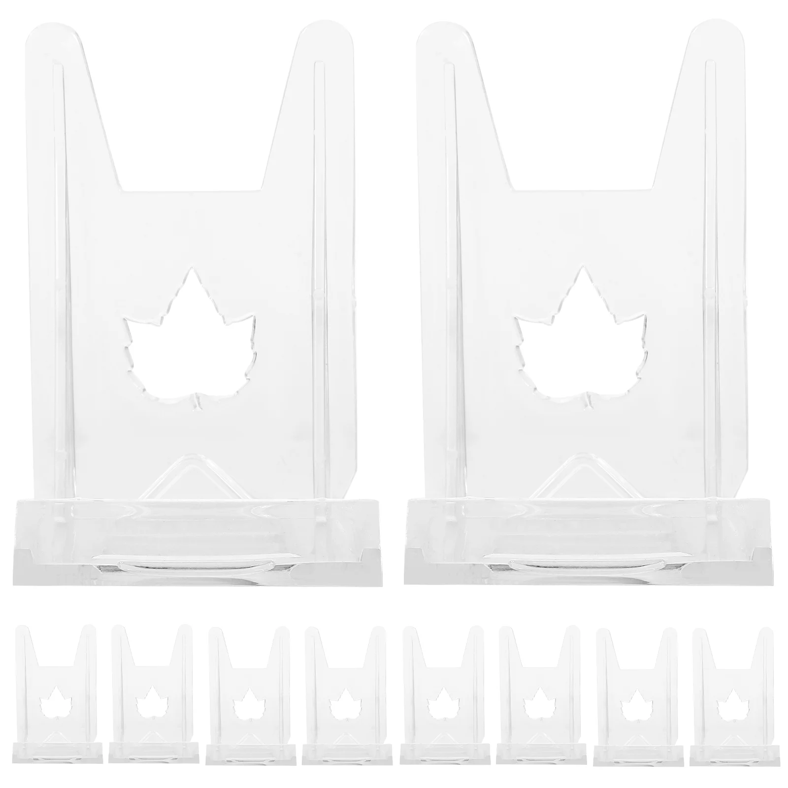 

10 Pcs Resin Crafts Acrylic Display Stand Holders Handbag Shelf Dish Stands