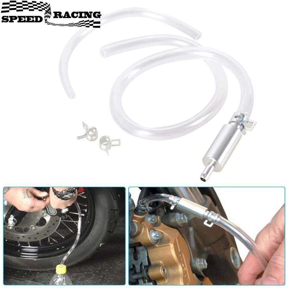 

Motorcycle Clutch Brake Bleeder Hose One Way Valve Tube Bleeding Tool Kit Brake Bleeding Hose With Valve Brake Fluid Pump