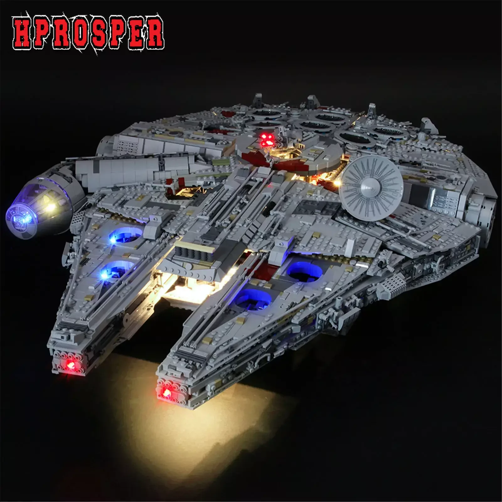 Hprosper 5V Led Light Per 75192 Star Wars Ultimate Millennium Falcon Lampada Decorativa (Non Includere Blocchi Di Costruzione Lego)