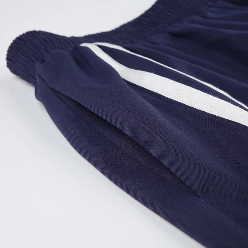 Side Stripe Elastic High Waist Loose Straight Leg Pants Women Letter Print Street Style Hippie Baggy Trousers Preppy Streetwear