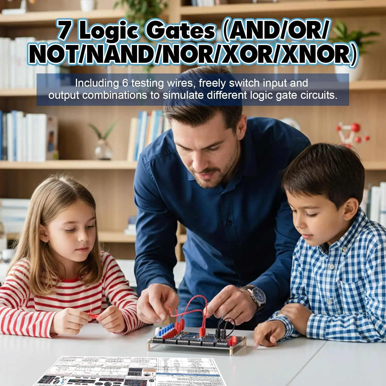 Interactive Logic Gate Learning Kit: DIY Soldering Project & LED Simulation
