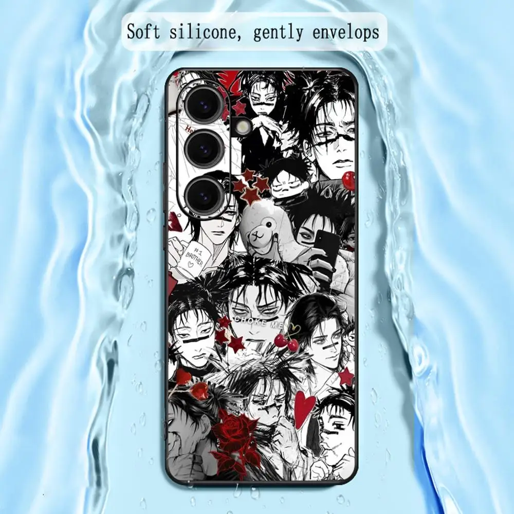 Choso Cool Anime Man Design Soft Black Phone Case