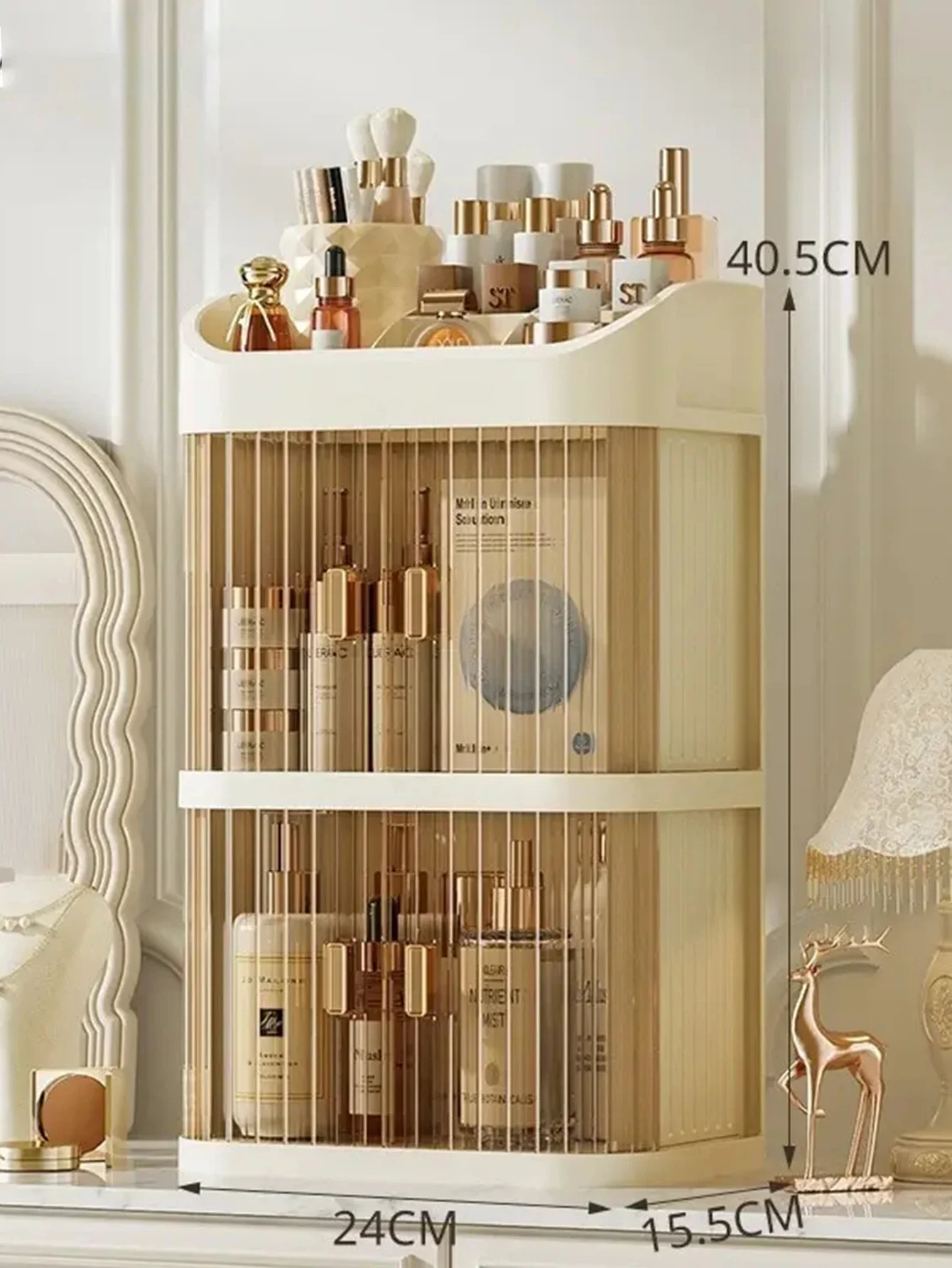 Light Luxury Cosmetic Organizer Multi-layer Dust-proof Transparent Storage Drawer Type Jewelry Makeup Plastic Box Organizer 6