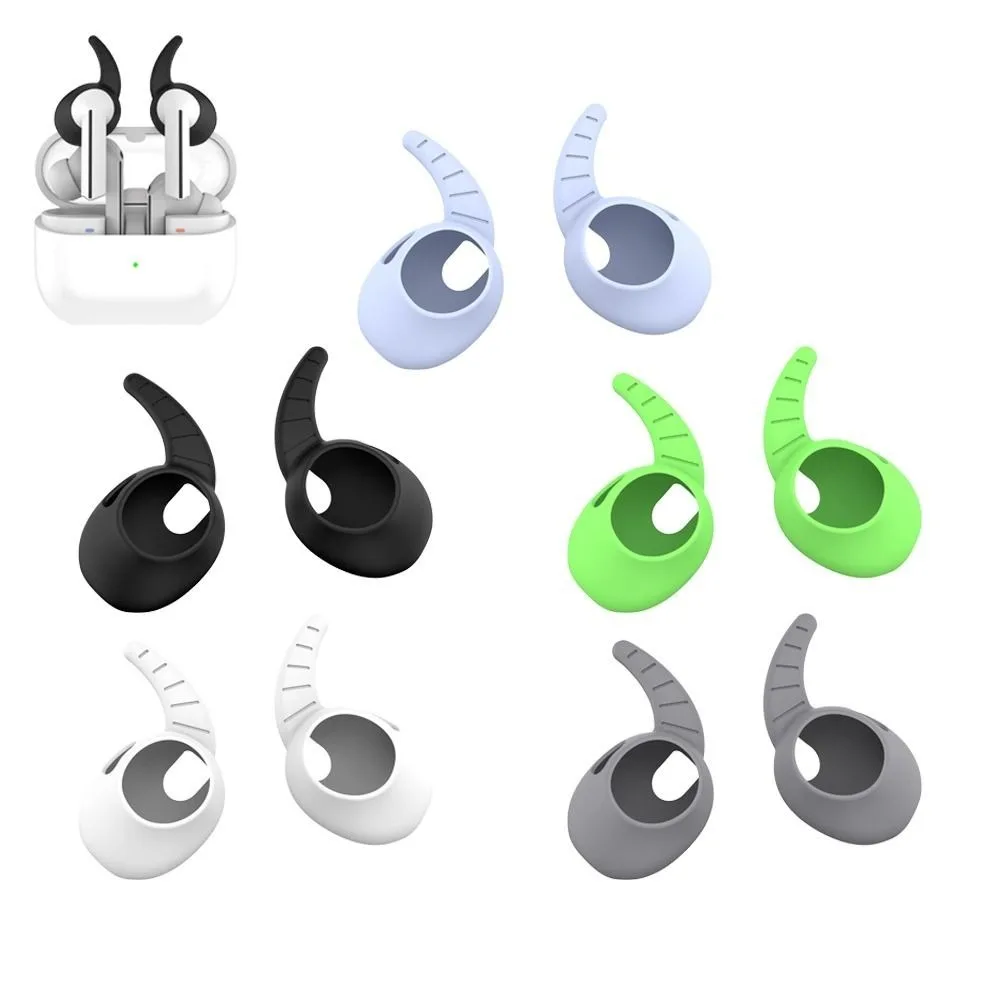 Premium Silicone Earbuds Cover Set with Ear Wings Hooks - 5 Pairs