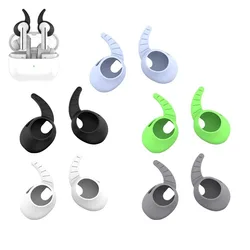 Premium Silicone Earbuds Cover Set with Ear Wings Hooks - 5 Pairs (5 Pairs)