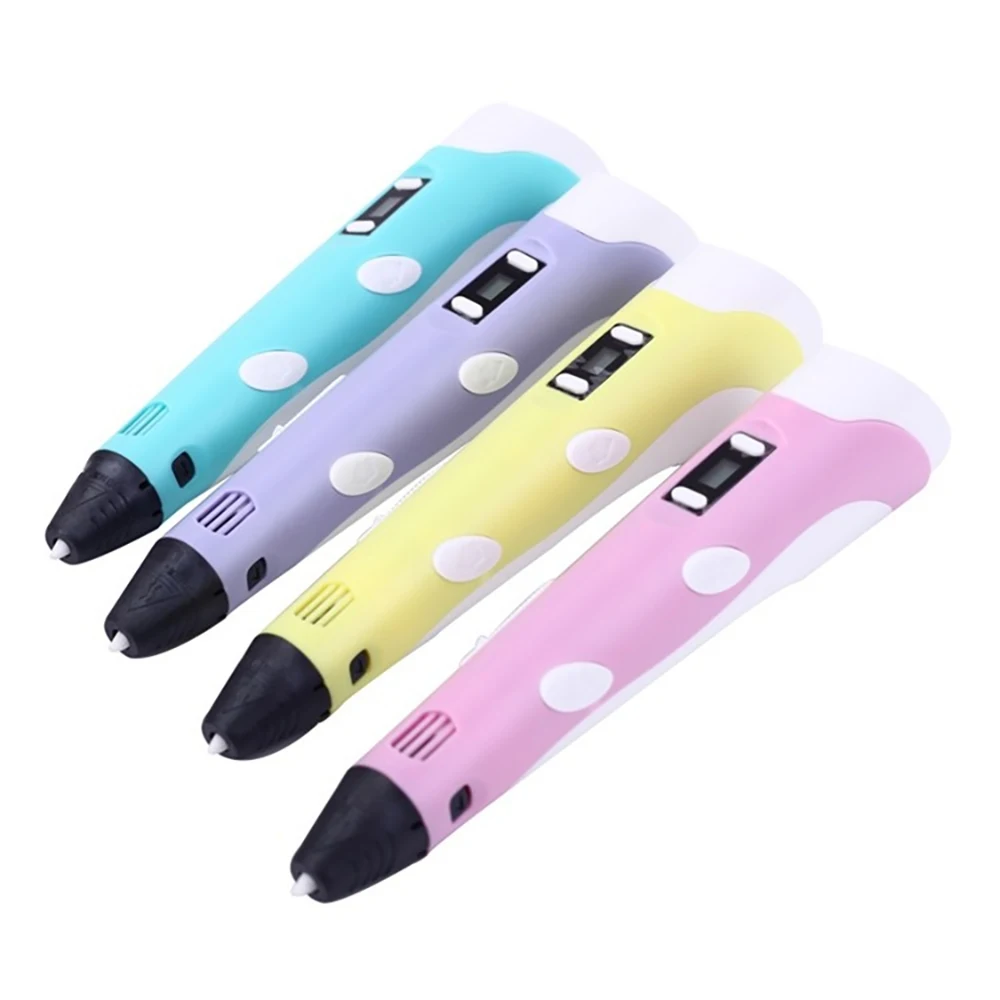 3D Pen for Children 3D Drawing Printing Pencil with LCD Screen Compatible PLA Filament DIY Toys for Kids Christmas Birthday Gift