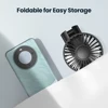 TOPK Portable Handheld Fan 5000mAh USB Rechargeable Foldable Fan 3 in 1 Personal Travel Fan with Digital Display Desk Fan 6