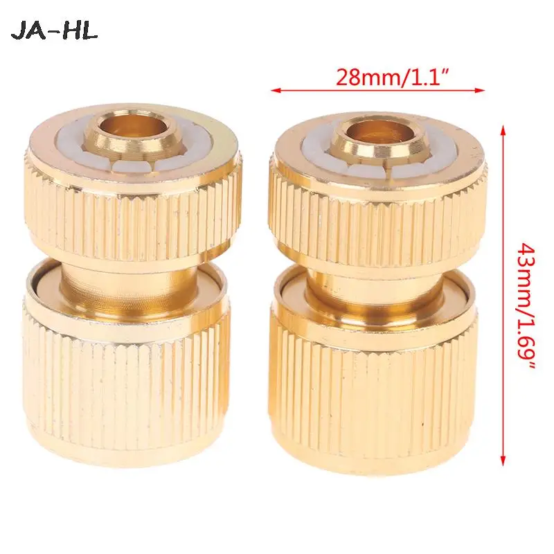 

Hot 1/3Pcs Copper High Pressure Quick Hose Coupling For Garden Irrigation Connector 1/2" Car Washer Water Gun Hydraulic Couplers