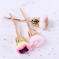 Rose Flower Nail Art Brush Remove Nail Dust Brushes High Quality Acrylic UV Gel Polish Powder Cleaning Tool Beauty Makeup Brush