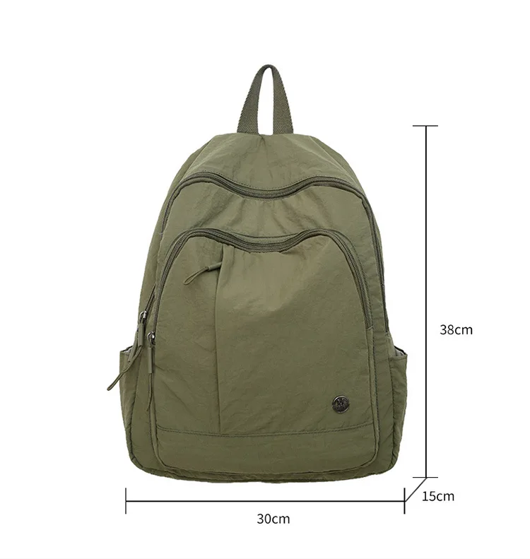 حقيبة ظهر كاجوال للنساء خفيفة الوزن ومقاومة للماء للسفر، حقيبة نسائية ذات سعة كبيرة، حقيبة ظهر مدرسية للبنات في الكلية