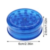 1/2/5Pcs 60mm 3 Layer Round Shape  Herb Grinder Tobacco Shredder Spice Mill Crusher Plastic Tobacco Grinder Smoking Accessories 4