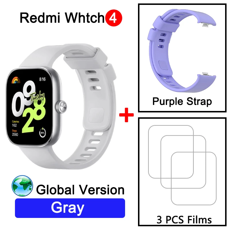 Gray N Purple Strap