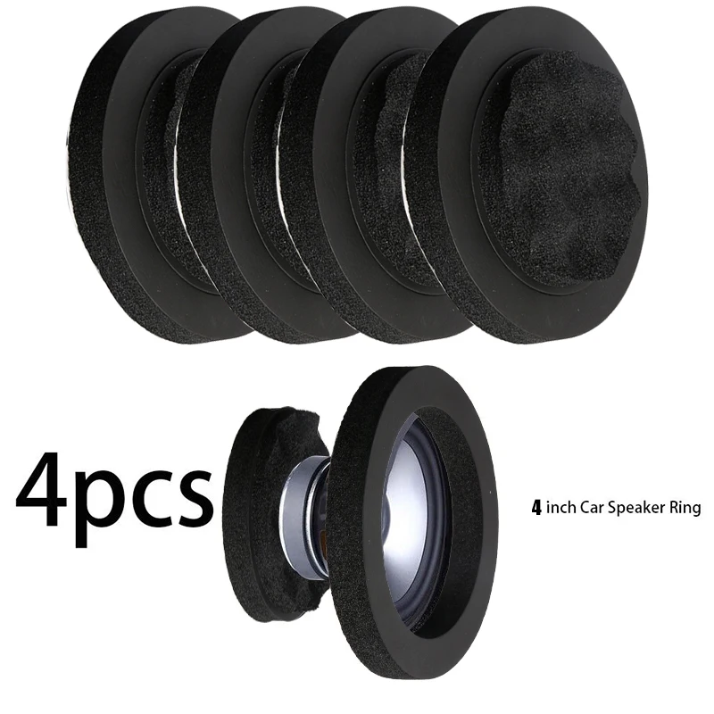 4/5/6.5 Inch Universal Car Speaker Ring Soundproof Cotton Auto Door Foam Pad Woofer Speaker Noise Insulation Ring Accessories soundproofing cotton sound insulation ring sound insulation cotton soundproofing foam