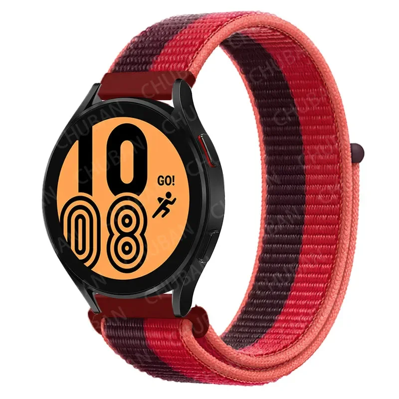 Nylon Loop Sport Watch Band Bracelet, 20mm/22mm Adjustable Strap