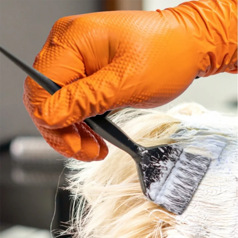 Multi-purpose Nitrile Gloves Mechanic Industrial Waterproof Safety Work Gloves 8.0g Diamond Non-slip Mechanics Repair